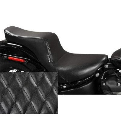 PartzBiz HD: 4410779-Le Pera LYR-020DM สีดำ Cherokee 2-Up Seat Diamond Harley Softail M8 18-23 0802-1344 08021344 milwaukeeแปด fat boy bob breakout