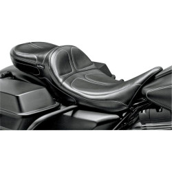 PartzBiz HD LPLN-957DL - Le Pera Maverick Daddy ขายาว 2-Up Stitched Seat สำหรับ Harley FLH/T 97-01 | เลอ เปอร่า