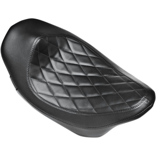 PartzBiz HD: 4410719-Le Pera Villain Diamond Black Stitch Solo for Harley Touring FLH/T 08-15 | Le Pera