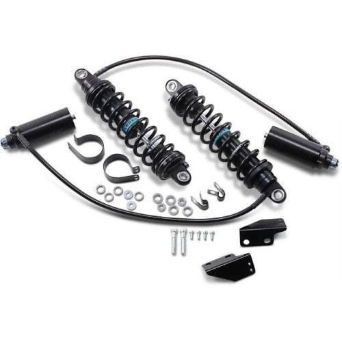 PartzBiz HD: 4410599-Legend Suspension Revo-ARC 14" Remote Reservoir Standard Shocks 99-08 Harley FLH | 1310-1880