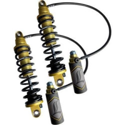 PartzBiz HD DS13101903 - Legend Suspension 13” Gold Heavy Duty REVO ARC Remote Reservoir Shocks HD FL 99-08 1310-1903 13101903 electra road street glide king fat bob boy low softail slim deluxe Heritage Harley Davidson FXR Disc Glide Low Rider Sport Grand touring อ่างเก็บน้ำแบบกำ PartzBiz HD DS13101903 - Legend Suspension 13” Gold Heavy Duty REVO ARC Remote Reservoir Shocks HD FL 99-08 1310-1903 13101903 electra road street glide king fat bob boy low softail slim deluxe Heritage Harley Davidson FXR Disc Glide Low Rider Sport Grand touring อ่างเก็บน้ำแบบกำ