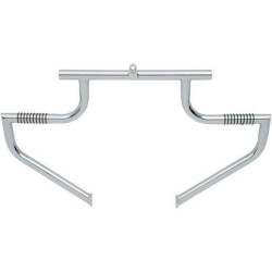 PartzBiz HD DS16240169 - Lindby ด้านหน้า Chrome Linbar Highway Engine Guard Bar สำหรับ Harley Road Glide 97-13 - 109-1/09