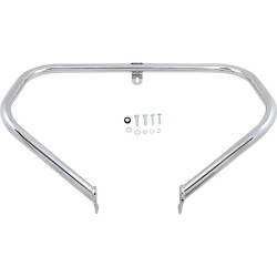 PartzBiz HD DS16240385 - Lindby Chrome Unibar เหล็ก OE Repl การ์ดเครื่องยนต์ทางหลวง Harley Softail 18-Up