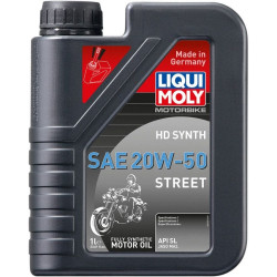 PartzBiz HD DS36010676 - Liqui Moly 20100 Full-Synthetic 20W-50 Engine Oil (1 Liter / 33.8 fl oz.) 4 Stroke Motorcycle Bike Chopper Bobber Best New Upgrade Performance High Quality Superior Street Motor Lube