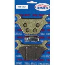 PartzBiz HD DS17200056 - Lyndall Gold Plus Racing ด้านหลังผ้าเบรคสำหรับ Harley Softail Dyna FXR Sportster 1984-1999 | 7058-G+ PartzBiz HD DS17200056 - Lyndall Gold Plus Racing ด้านหลังผ้าเบรคสำหรับ Harley Softail Dyna FXR Sportster 1984-1999 | 7058-G+