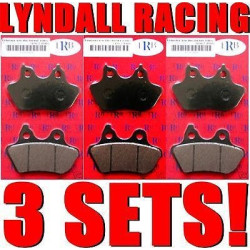 PartzBiz HD DS17200022 X 3 - Lyndall Racing 3 ชุด 7195-Z+ ผ้าเบรคคู่หน้าและหลัง Z-Plus Harley 00-07 PartzBiz HD DS17200022 X 3 - Lyndall Racing 3 ชุด 7195-Z+ ผ้าเบรคคู่หน้าและหลัง Z-Plus Harley 00-07