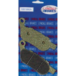 PartzBiz HD DS17200071 - Lyndall Racing Gold Plus Rear Brake Pads for 08-up Softail and Dyna  | 