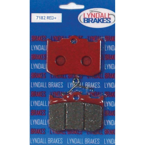 PartzBiz HD: 4410347-Lyndall Racing Red Plus Front and Rear Brake Pads for PM 4 Piston Calipers  | 