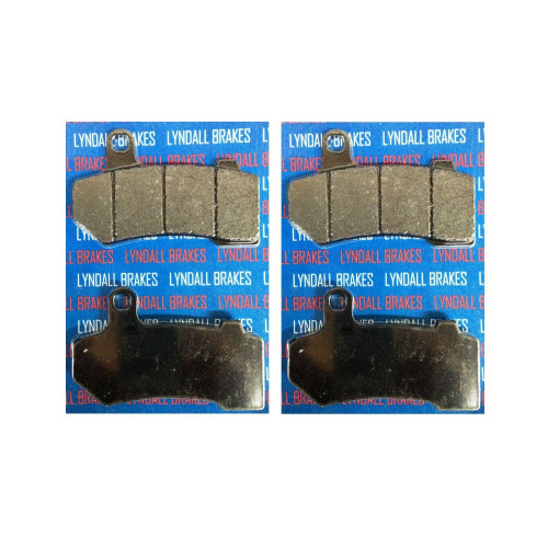 PartzBiz HD: 4410349-Lyndall Racing Xtreme Low Dust Series Front Brake Pads Harley Touring & V-Rod | 7254X Repl OEM 41852-08; 41852-08A; 41852-08B