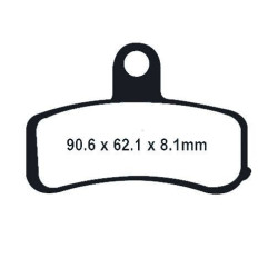 PartzBiz HD DS17200461 - Lyndall Racing Xtreme Low Dust Series Front Brake Pads Harley Softail Dyna 08-15 | 7256X  44082-08