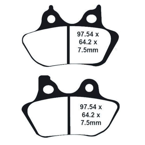 PartzBiz HD: 4410353-Lyndall Racing Xtreme Low Dust Series Front Rear Brake Pads Harley Models 00-07 | 7195 Repl OEM 44082-00 A C