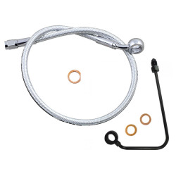 PartzBiz HD DS17416158 & DS17420458 - Magnum Alternate Length Upper Brake Line 35D 32" Chromite Harley Softail 11-17 PartzBiz HD DS17416158 & DS17420458 - Magnum Alternate Length Upper Brake Line 35D 32" Chromite Harley Softail 11-17