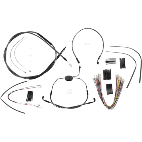 PartzBiz HD: 4410025-Magnum KARBONFIBR 12-14 บาร์ควบคุมสายติดตั้งชุด ABS Harley Batwing 08-13 0662-0806 06620806 787301