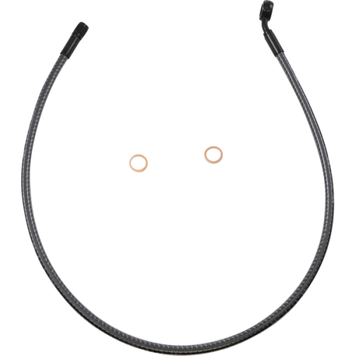 PartzBiz HD: 4410013-Magnum KARBONFIBR 30" Front Upper Brake Line Kit 35 Deg ABS Harley & Custom