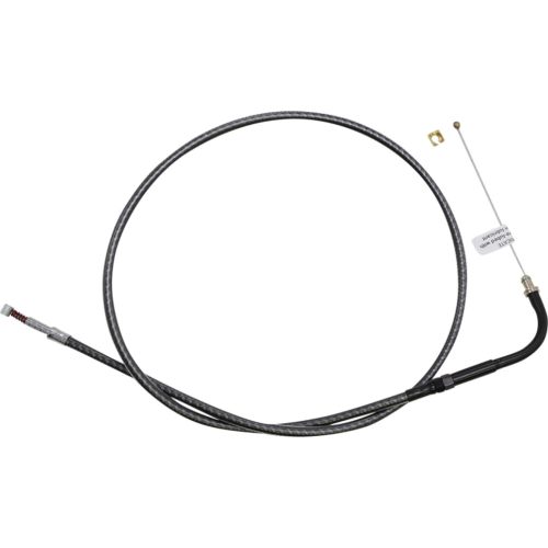 PartzBiz HD: 4410020-Magnum KARBONFIBR 32 3/4"" Idle Cable 90 Deg Smooth Harley Big Twin 84-17