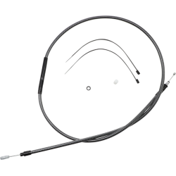 PartzBiz HD DS06522397 - Magnum KARBONFIBR 63 ” สายคลัตช์ขัดเงาประสิทธิภาพสูง Sportster 04-Up