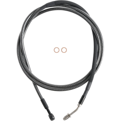 PartzBiz HD DS11321593 - Magnum KARBONFIBR 74” สายคลัตช์ไฮดรอลิก 35 องศา Harley Touring 13-16