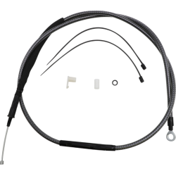PartzBiz HD DS06522376 - Magnum KARBONFIBR 64 11/16 ” สายคลัตช์ขัดเงาประสิทธิภาพสูง Harley 06-Up