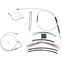 PartzBiz HD DS06100927 - Magnum Sterling Chromite Complete 12"-14" Handlebar Installation Kit 08-13 FLH/T | 387361