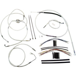 PartzBiz HD DS06100912 - Magnum Sterling Chromite Complete 12"-14" Handlebar Installation Kit 08-13 FLH/T | 387311