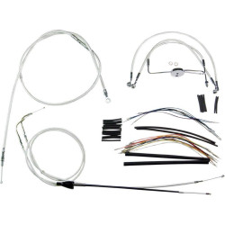 PartzBiz HD DS06100904 - Magnum Sterling Chromite Complete 15"-17" Handlebar Installation Kit 96-06 FLH/X | 387282 PartzBiz HD DS06100904 - Magnum Sterling Chromite Complete 15"-17" Handlebar Installation Kit 96-06 FLH/X | 387282