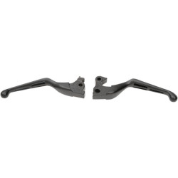 PartzBiz HD DS06100797 - Matte Satin Black Slotted Wide Brake Clutch Lever Set Sportster XL 14-17 | 0610-0797 PartzBiz HD DS06100797 - Matte Satin Black Slotted Wide Brake Clutch Lever Set Sportster XL 14-17 | 0610-0797