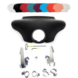 PartzBiz HD DS23300075|DS23200170|& Windshield - Memphis Shades Batwing Fairing Polished Trigger Lock Mount Shield XL 883N 1200L | MEM7081 & MEK1999