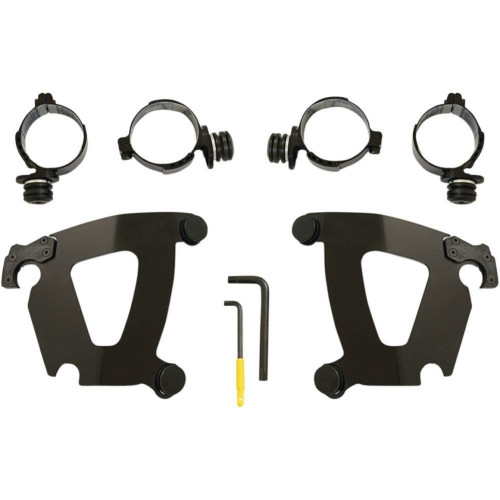 PartzBiz HD: 4409629-Memphis Shades MEB2050 ชุดติดตั้งล็อคทริกเกอร์แฟริ่งขัดเงา Harley FXFB 18-Up 2018- 2019 Harley-Davidson Milwaukee Eight Softail Fat Bob FXFB 2320-0251 23200251