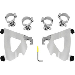 PartzBiz HD DS23200213 - Memphis Shades MEK2038 ขัดเงา Road Warrior Fairing Trigger Lock Mount Kit Dyna 2320-0213 23200213