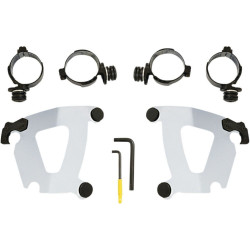PartzBiz HD DS23200250 - Memphis Shades MEK2050 ชุดติดตั้งล็อคทริกเกอร์แฟริ่งขัดเงา Harley FXFB 18-Up 2018- 2019 Harley-Davidson Milwaukee Eight Softail Fat Bob FXFB 2320-0250 23200250