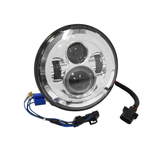PartzBiz HD: 4409342-Mid USA 11004 Chrome 7 ” ไฟหน้า LED สีขาวสว่าง 94-19 Harley Davidson Softail Touring ไฟหน้าโคมไฟ 7 นิ้วรอบ custom chopper bagger จักรยาน jeep wrangler TJ LJ JK JL แสงอัพเกรดทดแทน PartzBiz HD: 4409342-Mid USA 11004 Chrome 7 ” ไฟหน้า LED สีขาวสว่าง 94-19 Harley Davidson Softail Touring ไฟหน้าโคมไฟ 7 นิ้วรอบ custom chopper bagger จักรยาน jeep wrangler TJ LJ JK JL แสงอัพเกรดทดแทน