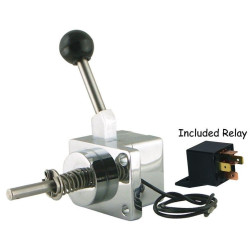 PartzBiz HD MU17780 - Mid USA 17780 V-Factor Chrome Lever Action Starter Solenoid 65-88 Harley BigTwin