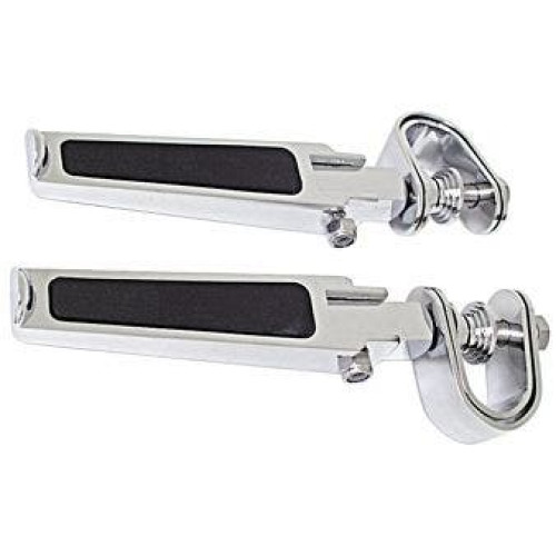 PartzBiz HD: 4409259-Mid USA 24008 Chrome Custom Footrest Pairs Highway Bars or Frame 1" - 1 1/4"