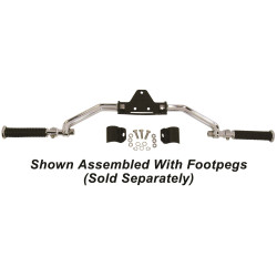 PartzBiz HD MU26602 - Mid USA 26602 V-Factor Chrome Adjustable Highway Bar Pegs 00-19 FLS OEM 50855-09 | 26602