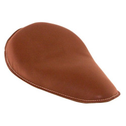 PartzBiz HD MU27104 - Mid USA 27104 Brown Hard Body Spring Mount Leather Solo Motorcycle Seat Custom Harley Davidson Chopper Bobber Classic Vintage Sportster Dyna Honda Indian Upgrade Replacement Saddle