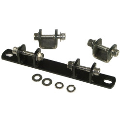 PartzBiz HD MU27904 - Mid USA 27904 Hard Body Weld-On Mini Shock Mounting Brackets for Solo Seat Harley Davidson Chopper Bobber Vintage Classic Custom Sportster Honda Motorcycle Bike Saddle Upgrade Replacement Spring Mounts