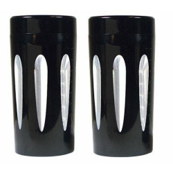 PartzBiz HD MU36813 - Mid USA 36813 V-Factor Billet อลูมิเนียมส้อม Slider สำหรับ Harley Big Twin electra แผนที่ street glide fat boy bob slim softail dyna sportster