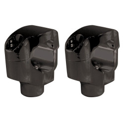 PartzBiz HD MU41003 - Mid USA 41003 V-Factor Black 1-1/4" Handlebar Risers Clamps 06-Up Harley Custom PartzBiz HD MU41003 - Mid USA 41003 V-Factor Black 1-1/4" Handlebar Risers Clamps 06-Up Harley Custom