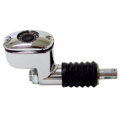 PartzBiz HD MU45289 - Mid USA 45289 V-Factor Chrome Rear Brake Master Cylinder 99-17 Harley Davidson Softail Touring Custom Chopper Bike Motorcycle Upgrade Replacement 41755-99 & 41767-05A