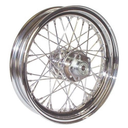 PartzBiz HD MU51707 - Mid USA 51707 Chrome 40 Spoke 16" x 3" Rear Wheel 3/4" Bearing Harley 79-99 Softail Dyna Touring Sportster