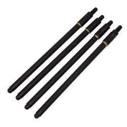 PartzBiz HD MU60266 - Mid USA 60266 Black Rapid Change Adjustable Pushrod Kits Twin Cam '99+ 1999 later 2017 2019 engine milwaukee eight touring softail dyna electra road glide street tour king best for