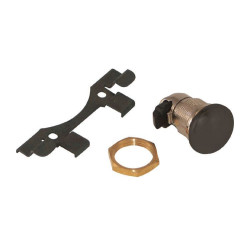 PartzBiz HD MU80687 - Mid USA Black Push Button Gas Fuel Door Latch Kit Harley FLH/T 92-16 80-687