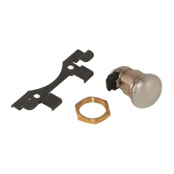 PartzBiz HD MU80686 - Mid USA Chrome Push Button Gas Fuel Door Latch Kit Harley FLH/T 92-16 80-686