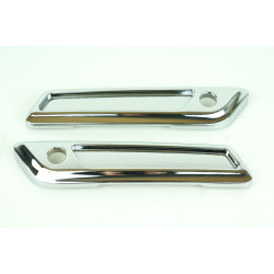 PartzBiz HD MU26706 - Mid USA Chrome Saddlebag Latch Covers for 2014-2017 Harley FLT Models