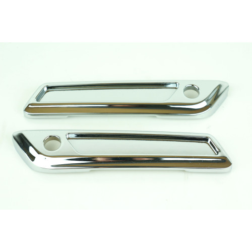PartzBiz HD: 4409091-Mid USA Chrome Saddlebag Latch Covers for 2014-2017 Harley FLT Models