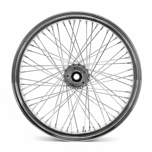 PartzBiz HD: 4409067-Mid USA V-Factor 51687 Chrome 60 Spoke Wheel Billet Hub 23" x 3" 00-07 Touring Electra Street Road Glide King best new custom chopper bobber rim 
