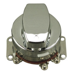 PartzBiz HD MW17-109 - MidWest 17-109 Ultima Stainless Fat Bob Style Ignition Switch Harley Davidson FL 36-72 Custom Vintage Old School Classic Retro Chopper Bobber Bike Motorcycle On OFF Power Key Best New Upgrade Replacement