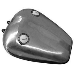 PartzBiz HD MW20-93 - Midwest 20-93 Fat Bob Style Steel Gas Tank for 82-93 Harley-Davidson Sportster XL custom street upgrade style fuel replacement metal bike motorcycle parts accessories new gallon 2093