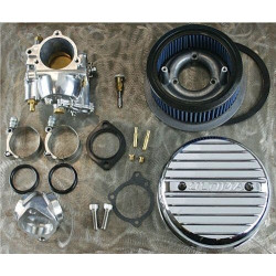 PartzBiz HD MW42-128 - MidWest 42-128 Ultima Complete Carburetor Kit Band Style Harley Shovelhead