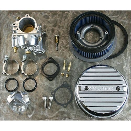 PartzBiz HD: 4409007-MidWest 42-128 Ultima Complete Carburetor Kit Band Style Harley Shovelhead